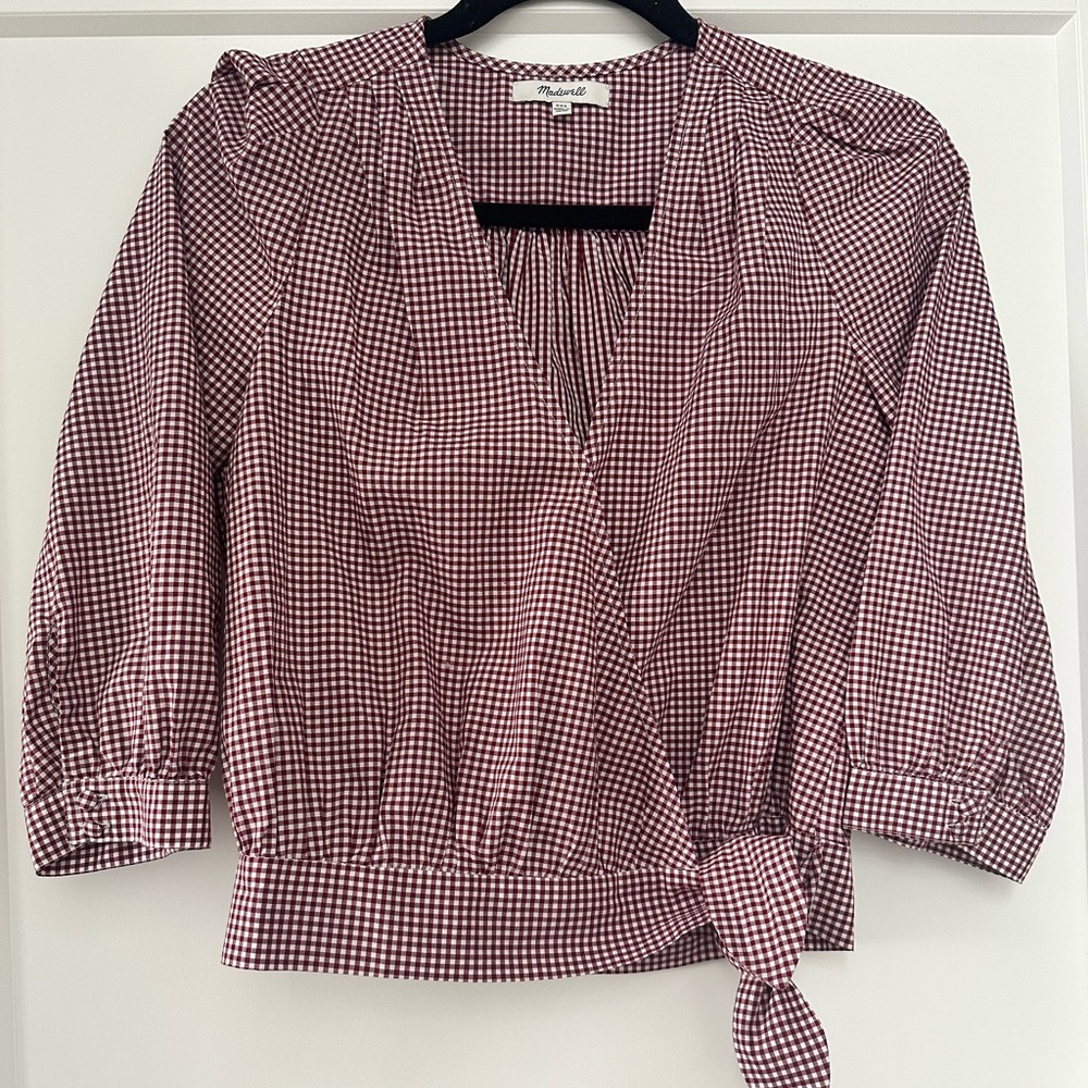 Madewell top with side tie